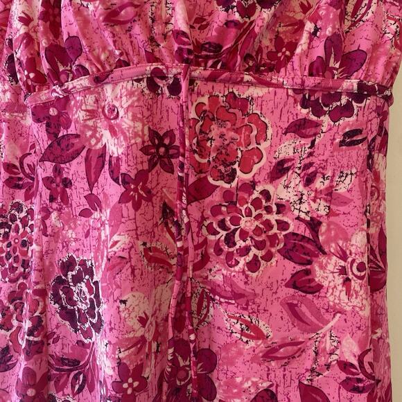 NWT It Figures Slender Thighs Pink Floral Cottage One Piece Swim Dress Plus 28W - Picture 6 of 9